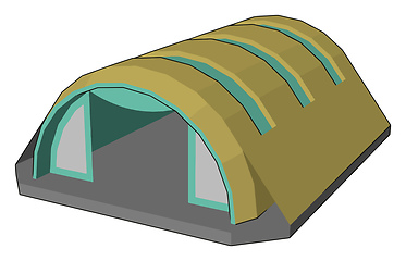 Image showing Architectural structure for air craft vector or color illustrati