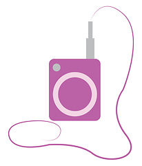 Image showing A music player vector or color illustration