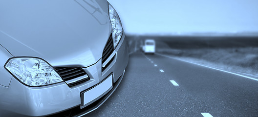 Image showing Car on the highway.