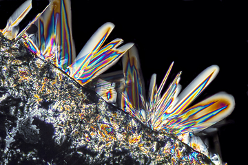 Image showing soda lye microcrystals