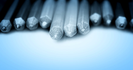 Image showing Close-up pencil.