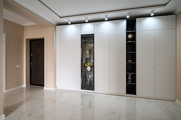 Image showing Empty hallway of modern studio apartment