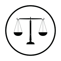 Image showing Justice scale icon