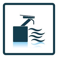 Image showing Diving stand icon