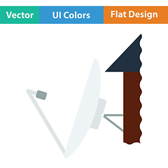 Image showing Satellite antenna icon