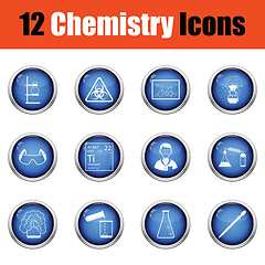 Image showing Chemistry icon set. 