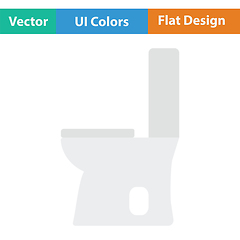 Image showing Toilet bowl icon