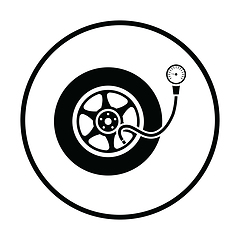 Image showing Tire pressure gage icon