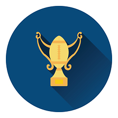 Image showing American football trophy cup icon