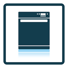 Image showing Kitchen dishwasher machine icon