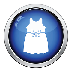 Image showing Baby girl dress icon