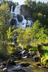 Image showing Tvindefossen, Hordaland, Norway