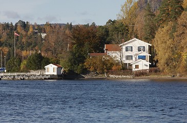 Image showing House near the sea. 