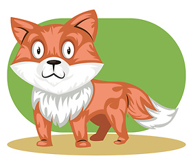 Image showing Orange Cat, vector color illustration.