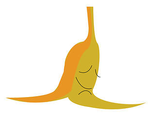 Image showing sleepy banana vector or color illustration