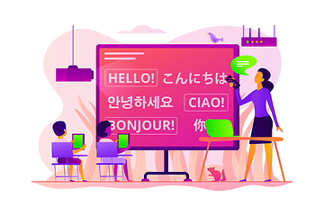 Image showing Foreign languages concept vector illustration.