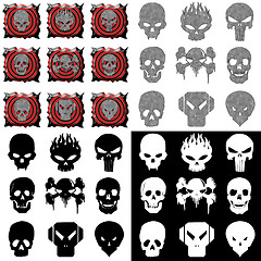 Image showing Skulls set