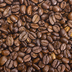 Image showing coffee beans closeup