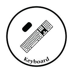 Image showing Keyboard icon Vector illustration