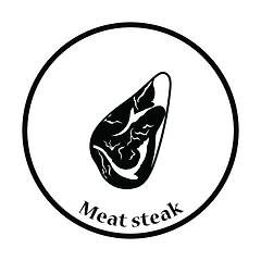 Image showing Meat steak icon