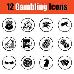 Image showing Gambling icon set