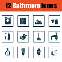 Image showing Bathroom icon set