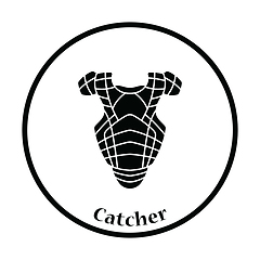 Image showing Baseball chest protector icon