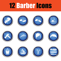 Image showing Barber icon set. 