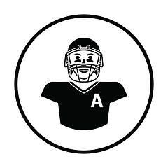 Image showing American football player icon