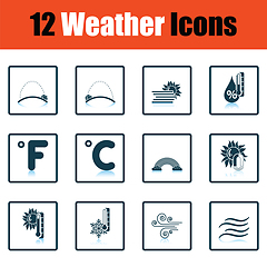 Image showing Set of weather icons