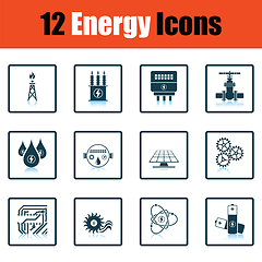 Image showing Energy icon set