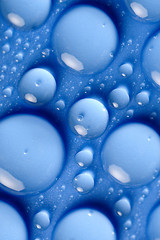 Image showing Blue water drops
