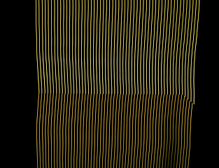 Image showing Bright neon line designed background, shot with long exposure, yellow gold