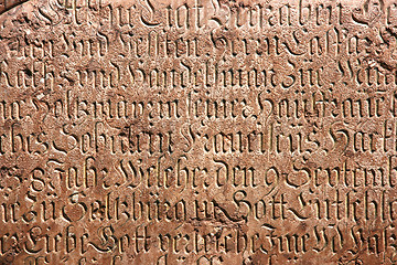 Image showing Gothic writing