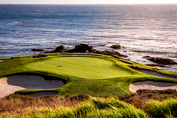 Image showing Pebble Beach golf course, Monterey, California, usa