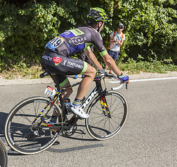 Image showing The Cyclist Florian Vachon on Mont Ventoux - Tour de France 2016