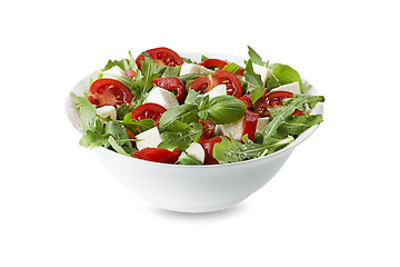 Image showing Arugola caprese salad