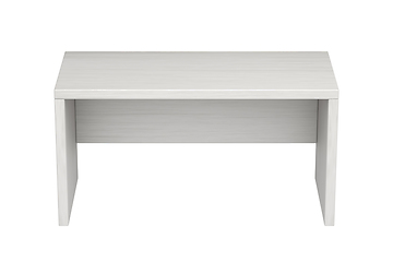 Image showing Front view of white modern desk