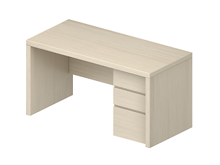 Image showing Modern wooden desk