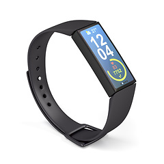 Image showing Modern fitness tracker
