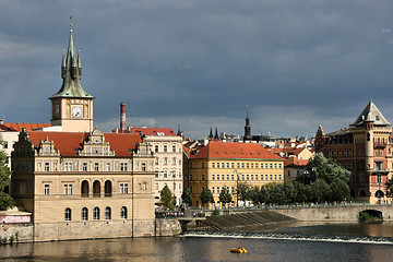 Image showing Prague and Vltava River