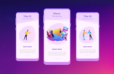 Image showing Macromarketing app interface template.