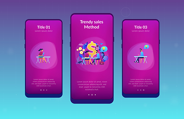 Image showing Consultative sales app interface template.