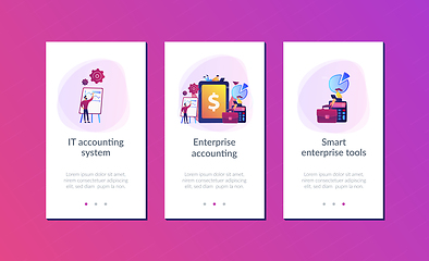 Image showing Enterprise accounting app interface template.