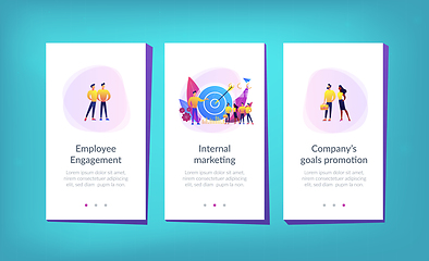 Image showing Internal marketing app interface template.