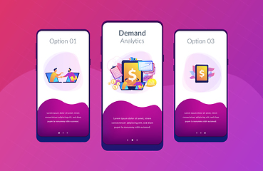 Image showing Demand planning app interface template.