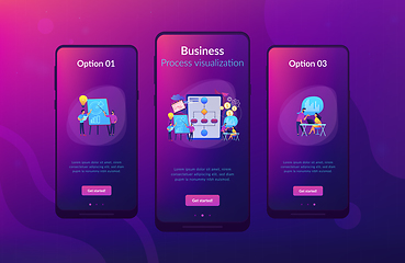 Image showing Business process management app interface template.