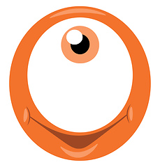 Image showing Alphabet O with happy face vector or color illustration