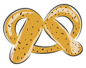 Image showing Simple cracker vector illustration on white background.