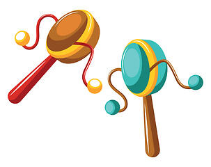 Image showing Drums for celebrations vector on white background